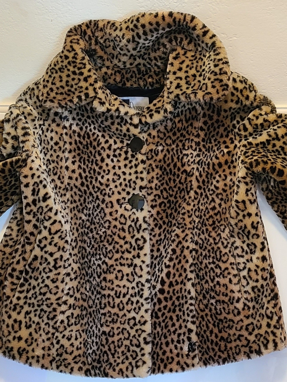 Vintage Maria Dionisiou for Olympiaaux Fur Leopard Print Coat - Tan/Black